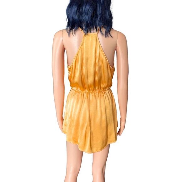 Rays For Days Revolve Yellow Avery Romper Mini Dress - Picture 6 of 7